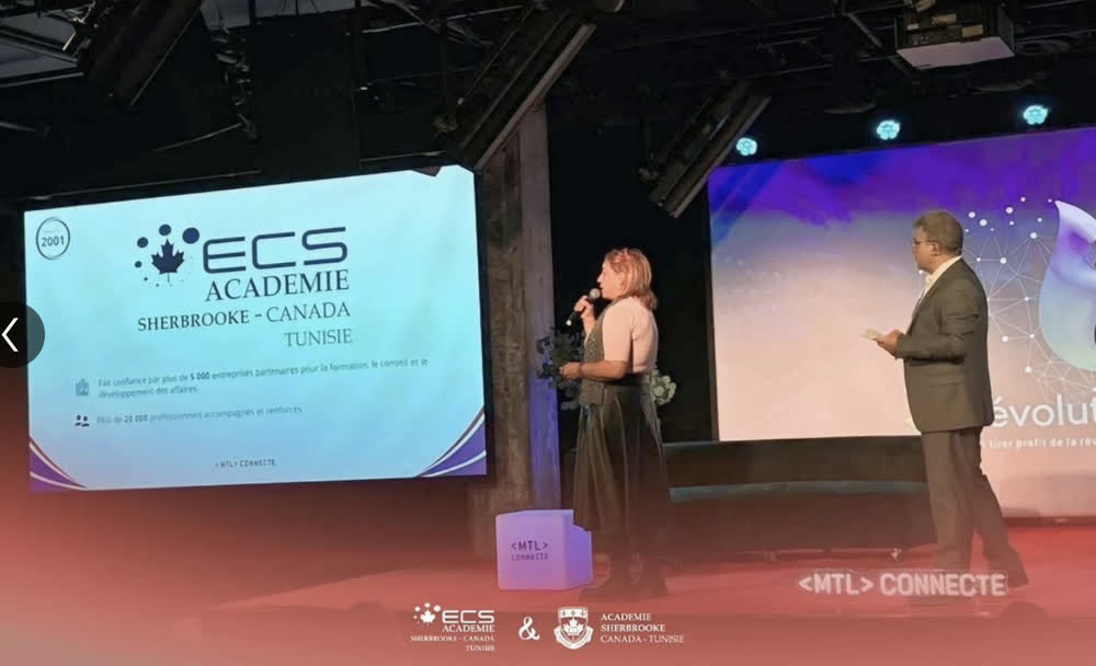 Intervention de l'Académie Sherbrooke sur la scène de MTL CONNECTE, à Montréal