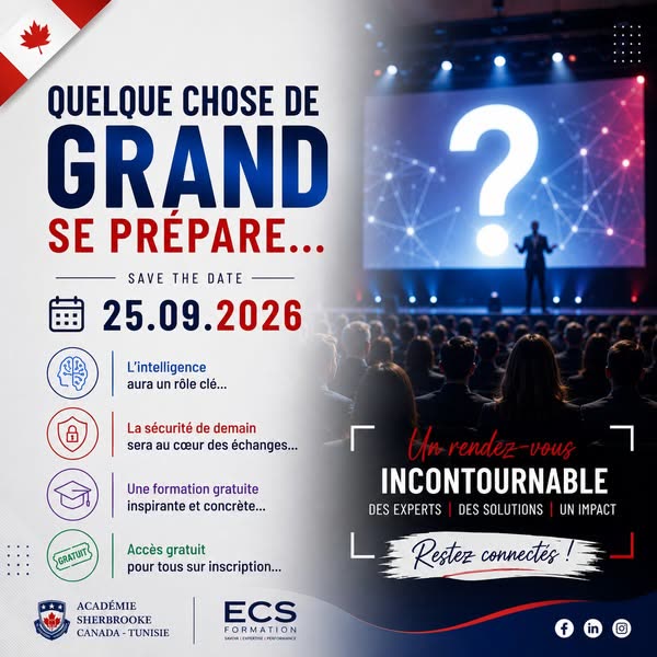 Affiche de l'académie : « Quelque chose de grand se prépare », rendez-vous du 25 septembre 2026